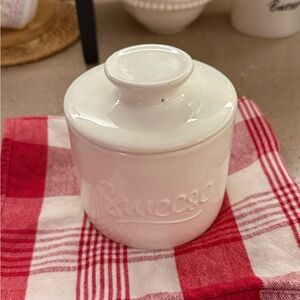 White Ceramic Butter Bell